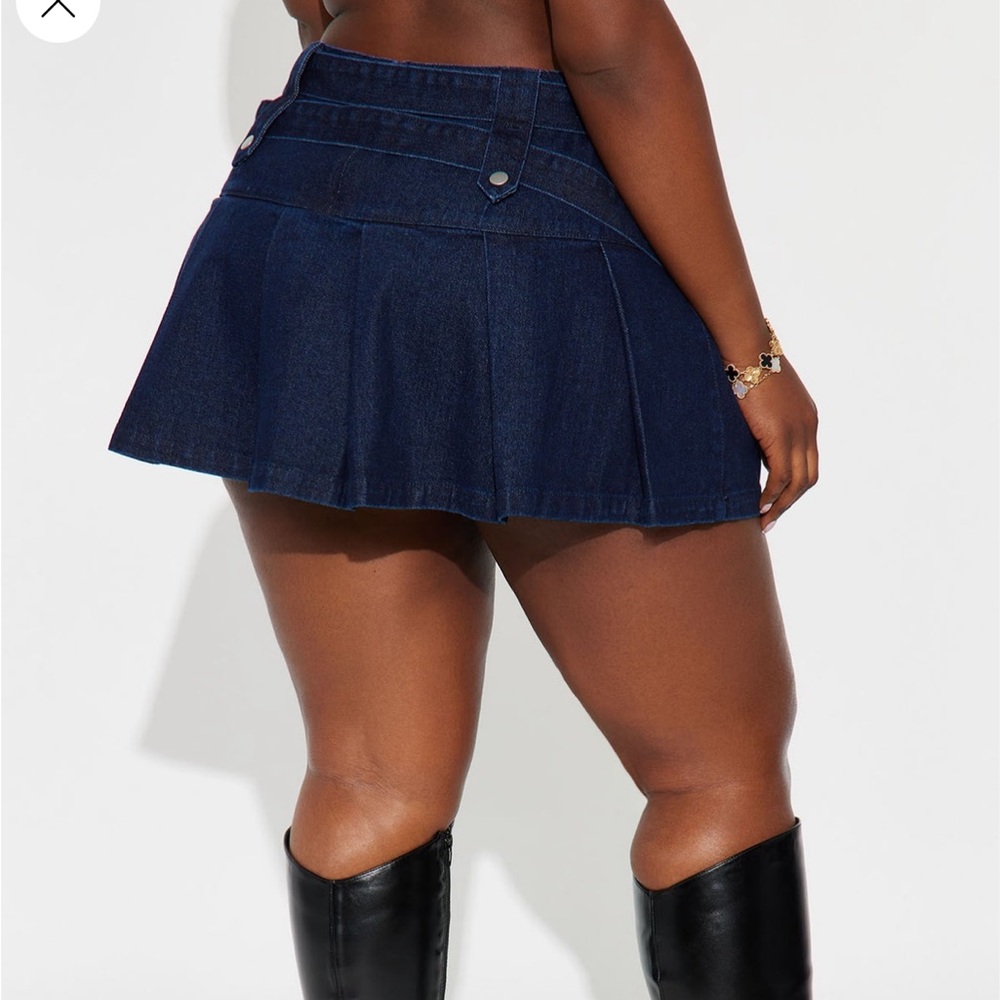 Fashion Nova Dark Blue Mini Skirt - Picture 7 of 7